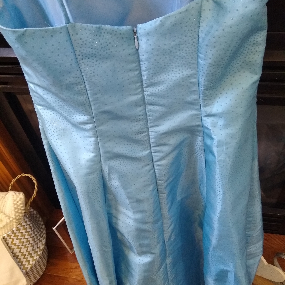 Baby blue prom dress